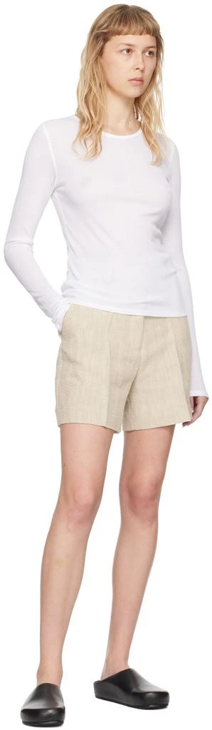 HOUSE OF DAGMAR White Round Neck Long Sleeve T-Shirt 4