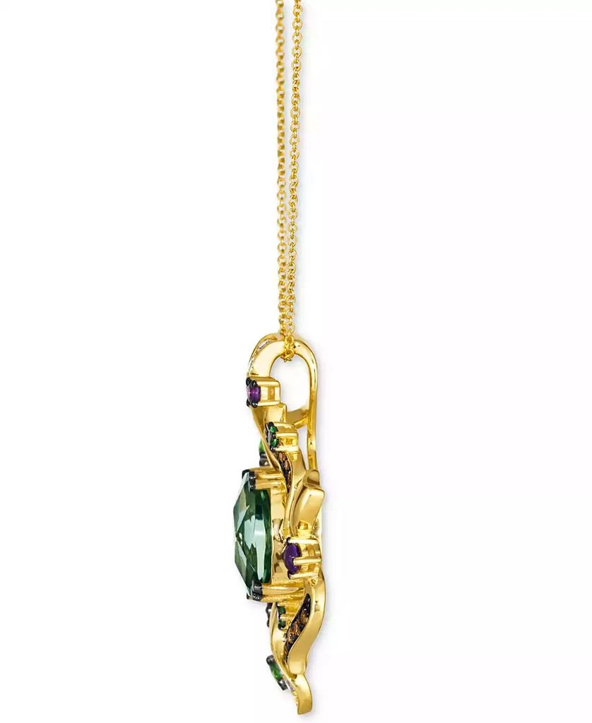 Le Vian Crazy Collection® Multi-Gemstone (5-1/5 ct. t.w.) 
Diamond (1/2 ct. t.w.) Cluster Pendant Necklace in 14k Gold, 18" + 2" extender 2