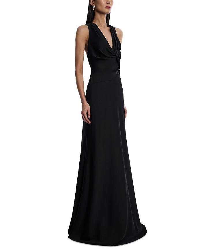 BCBG BCBG Cowl Neck Halter Gown 3