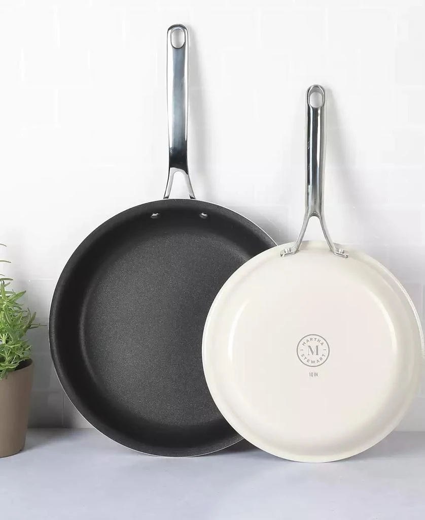 Martha Stewart Lockton Aluminum 2 Piece Fry Pan Set 2