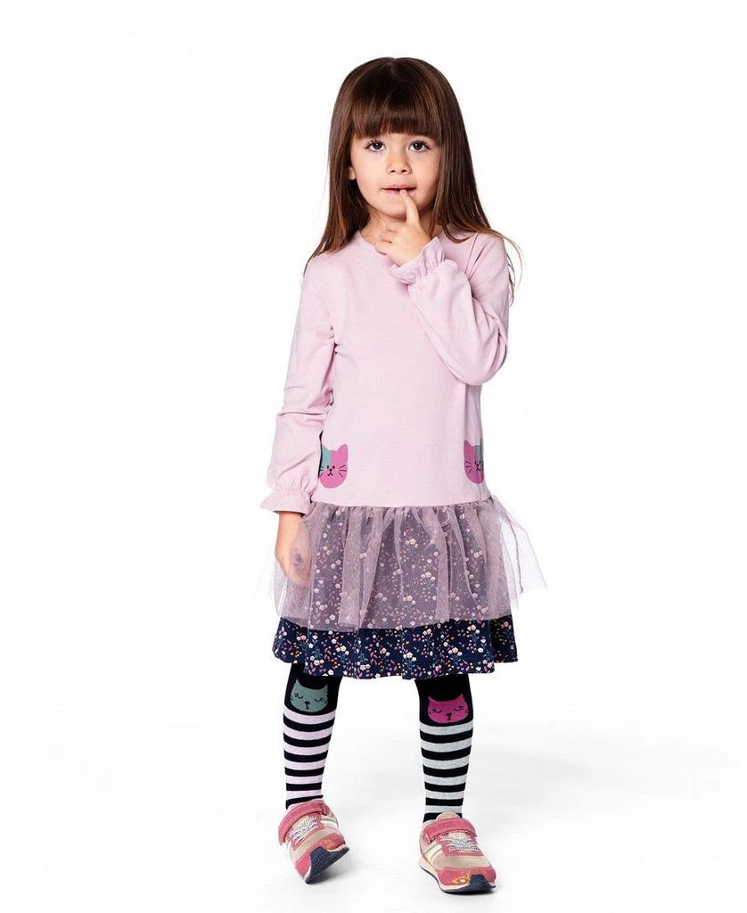 Deux par Deux Girls
 Bi-Material Dress - Baby 2