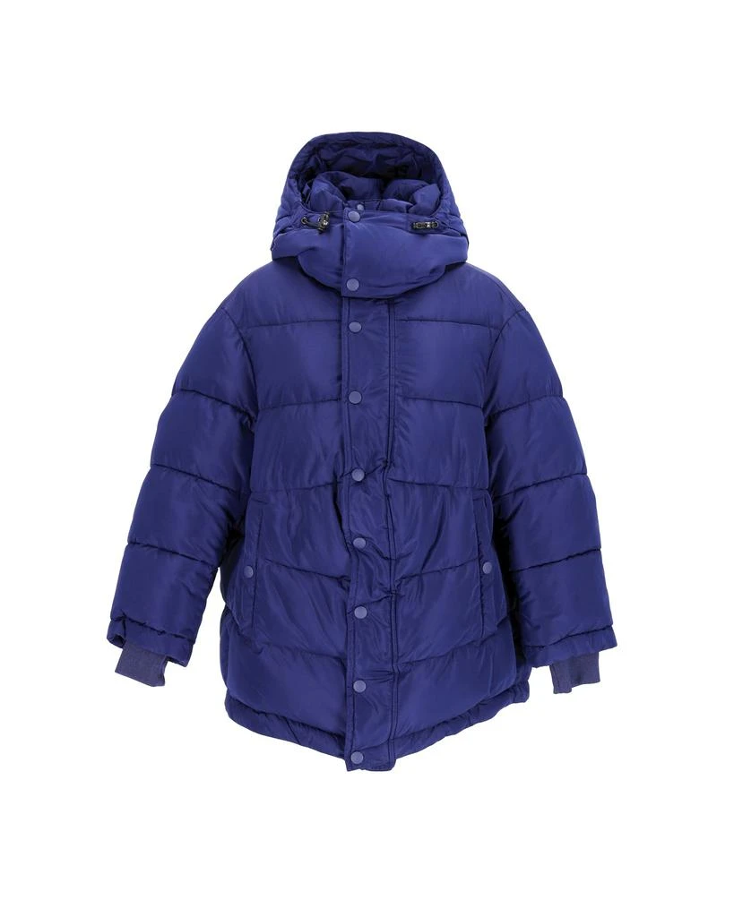 Balenciaga New Swing Puffer Jacket In Blue Polyester 1