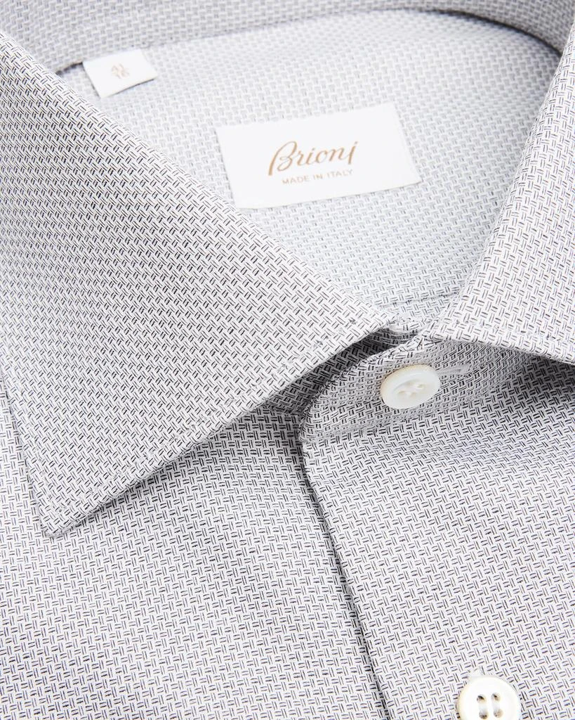 Brioni Men's Cotton Micro-Basketweave Dress Shirt 2