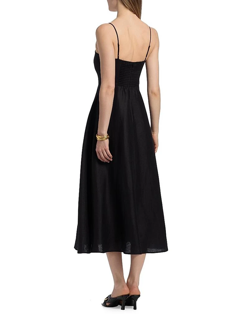 Reformation Monette Linen Midi-Dress 5