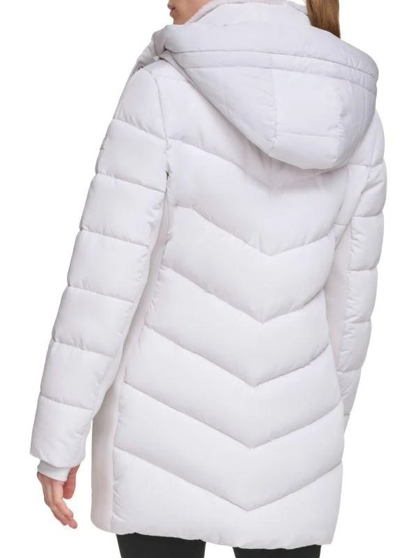 Calvin Klein Faux Fur Trim Puffer Jacket 2