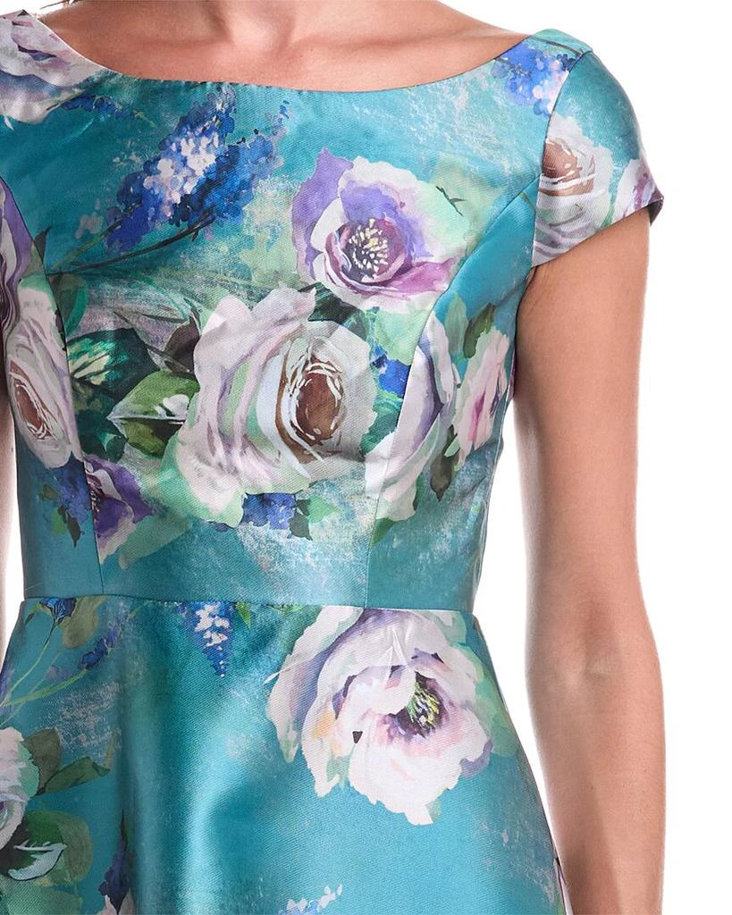 Theia Paula Mikado Tea Length Dress 3
