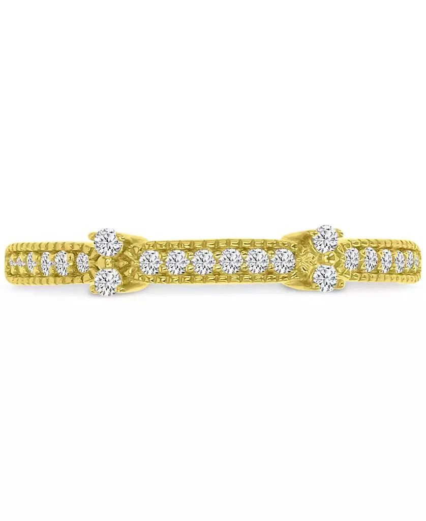Macy's Cubic Zirconia Accent Ring (1/3 ct. t.w.) in 14k Gold over Sterling Silver 1