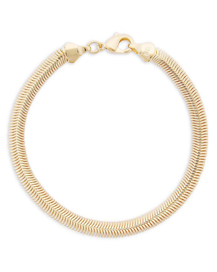 Shashi Snake Chain Bracelet in 14K Gold Plated