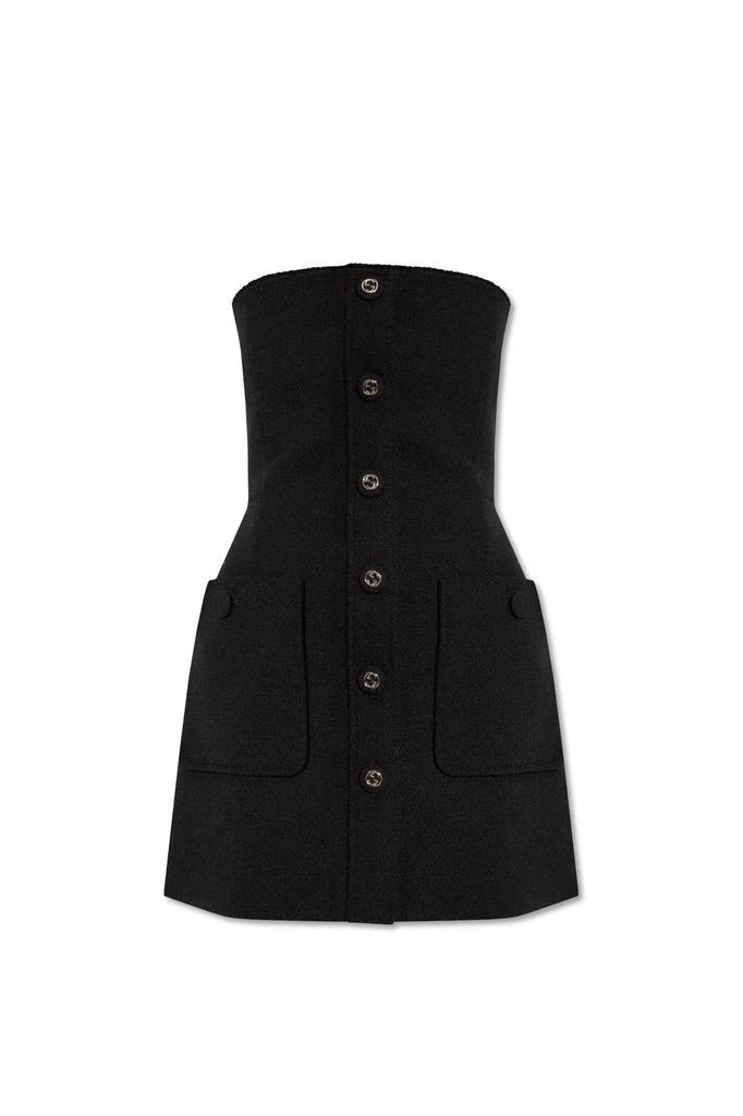 Shop Gucci Strapless Buttoned Mini Dress on Sale at BeyondStyle  Get 53%  Off Gucci Strapless Buttoned Mini Dress with Limited-Time Flash Deals,  Exclusive Discounts, and Special Offers. Enjoy Unbeatable Savings on