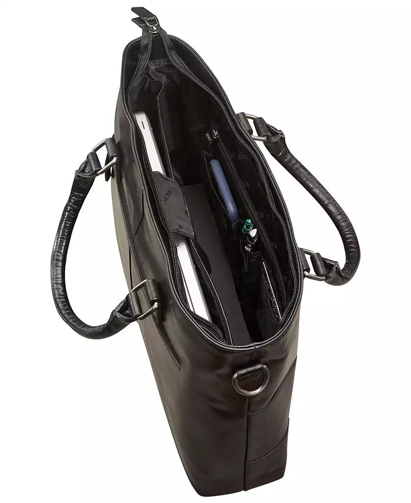 Mancini Leather Goods Men's Tote for 14" Laptop