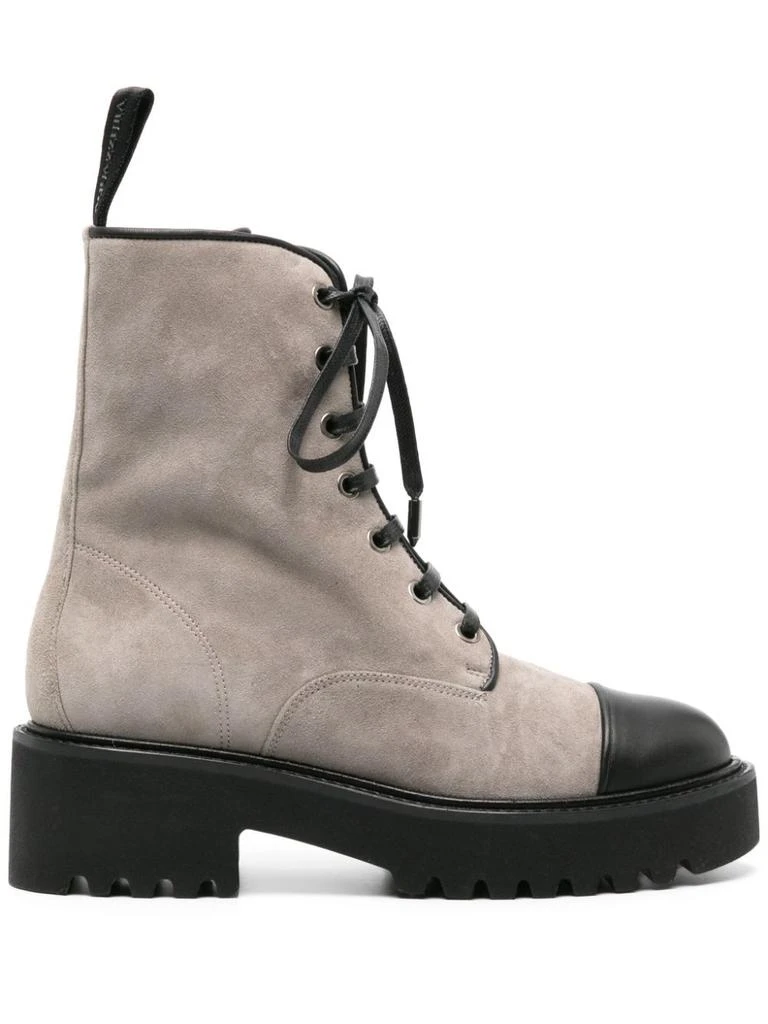 Aquazzura DESERT SUEDE LACE UP BOOTS 1