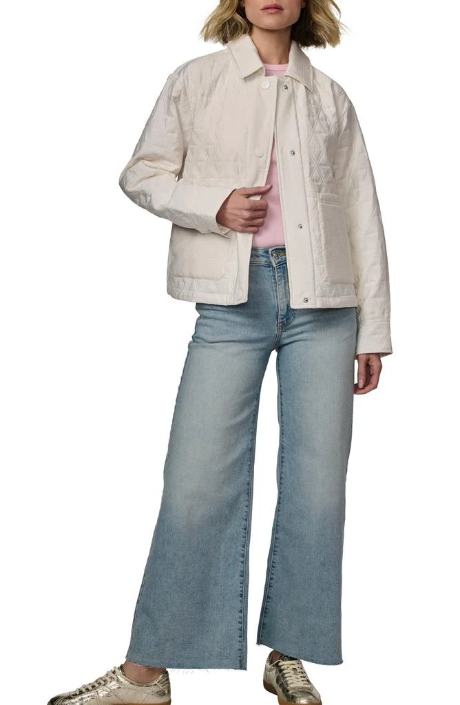 Bernardo Textured Quilted Snap-Up Jacket 4