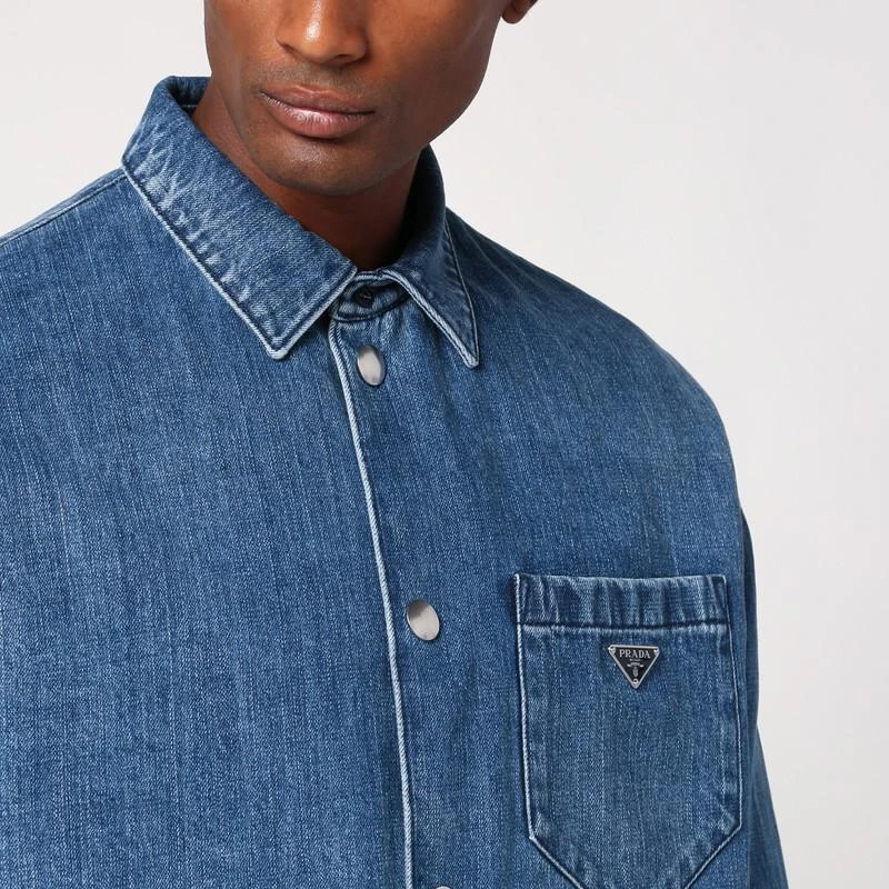Prada Blue denim shirt 4