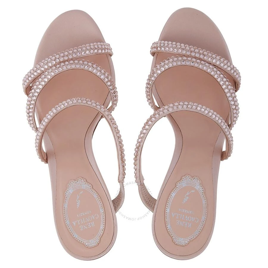 Rene Caovilla Lisa Crystals 80 Slider Sandals 3