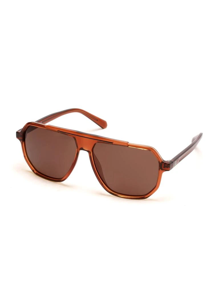 Guess Factory Plastic Logo Temple Aviators 1