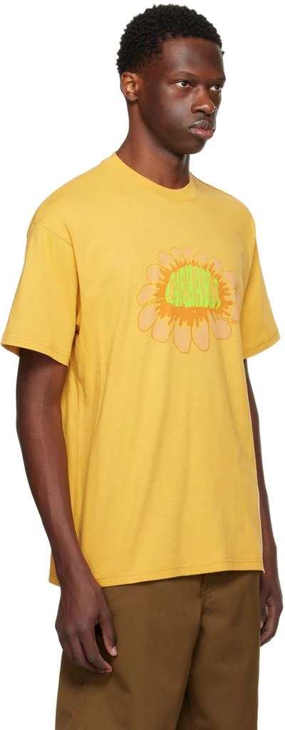 Carhartt WIP Yellow Pixel Flower T-Shirt 2