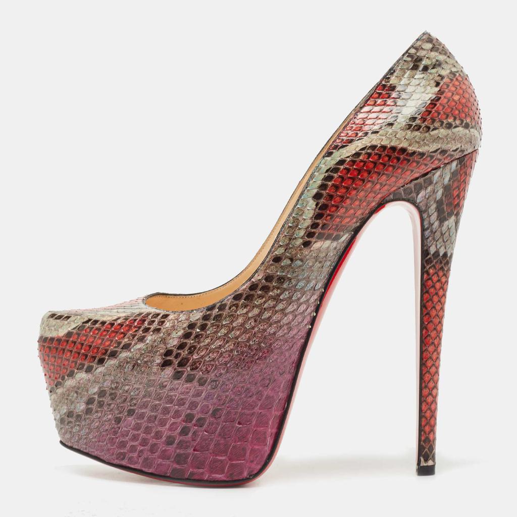 Christian Louboutin Christian Louboutin Multicolor Python Daffodile Pumps Size 41