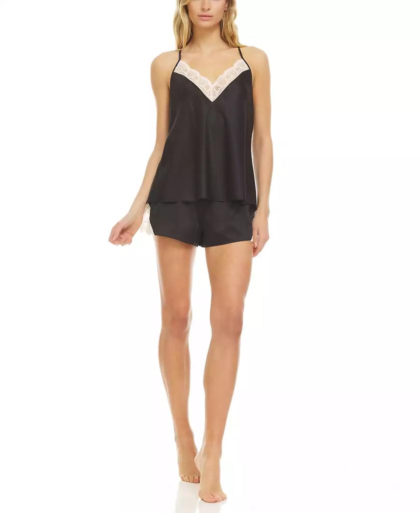 Flora Nikrooz Kit Heart Lace Cami & Tap Shorts Pajama Set
