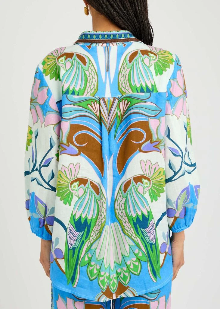 LUG VON SIGA Franzie printed linen shirt 3