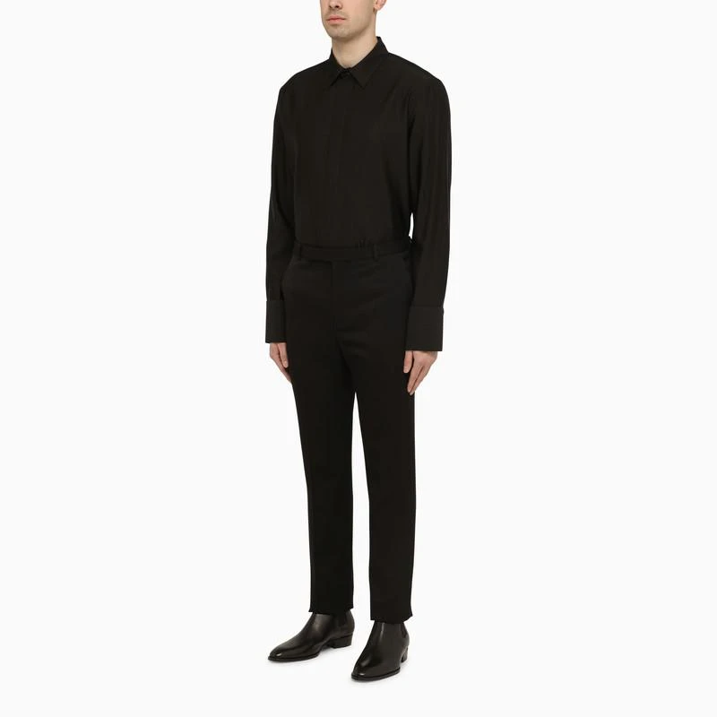 Yves Saint Laurent Black wool-blend shirt 3