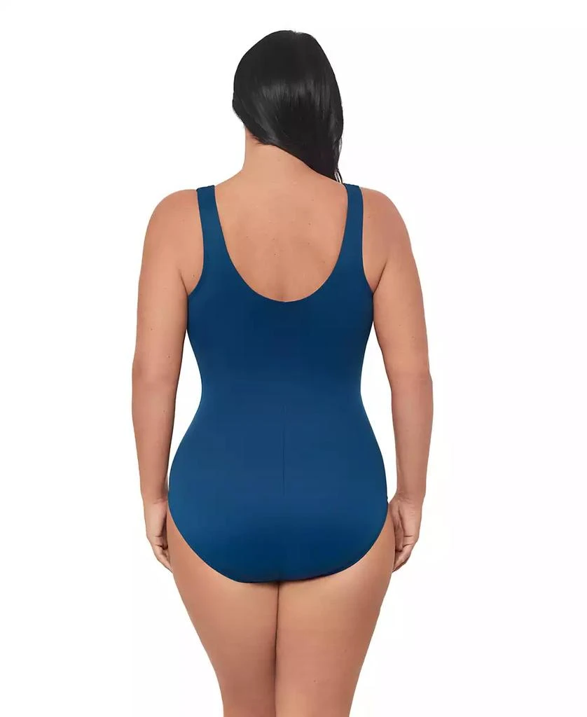 Miraclesuit Plus Size Escape Underwire Allover-Slimming Wrap One-Piece Swimsuit 3