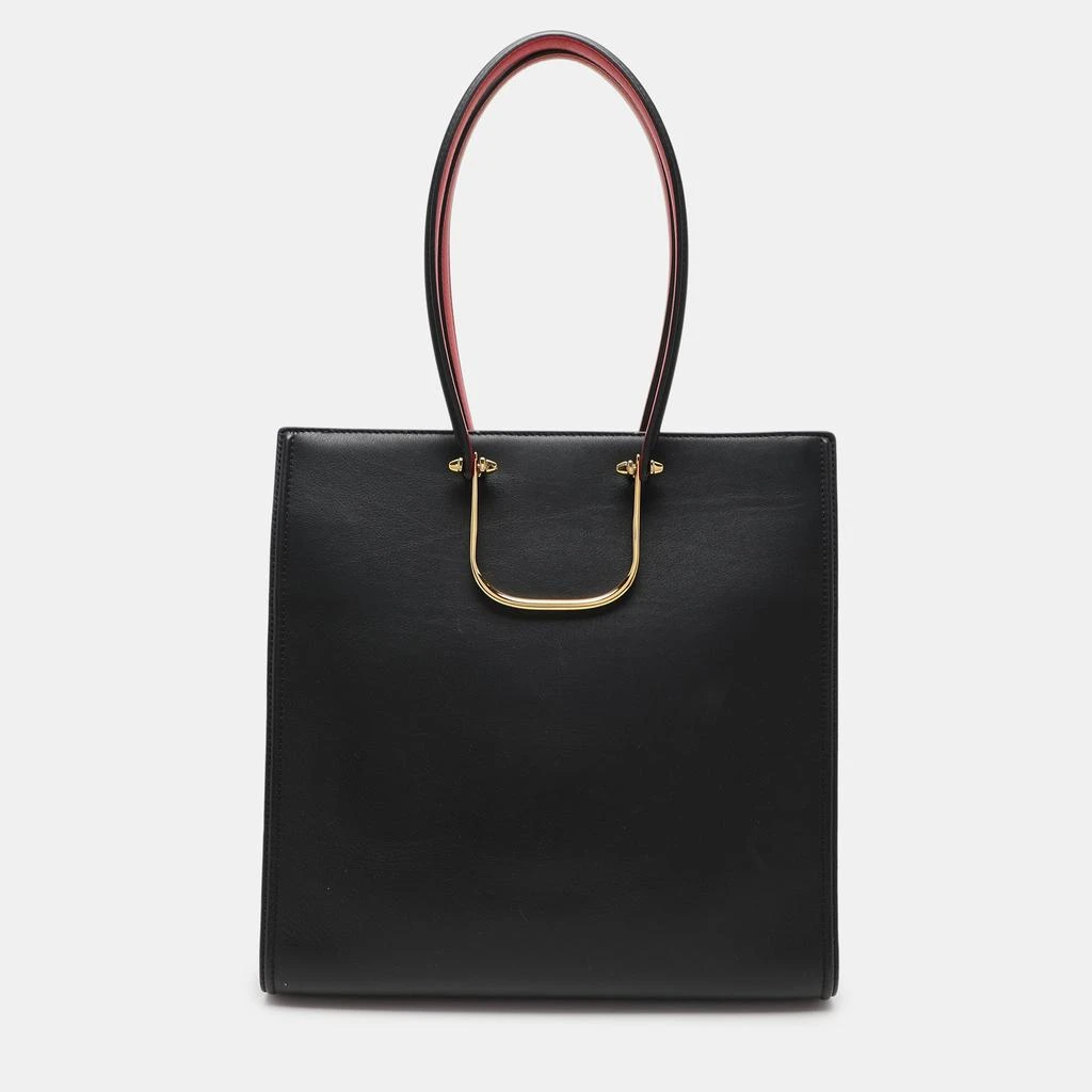 Alexander McQueen Alexander Mcqueen Black Leather The Tall Story Tote 3
