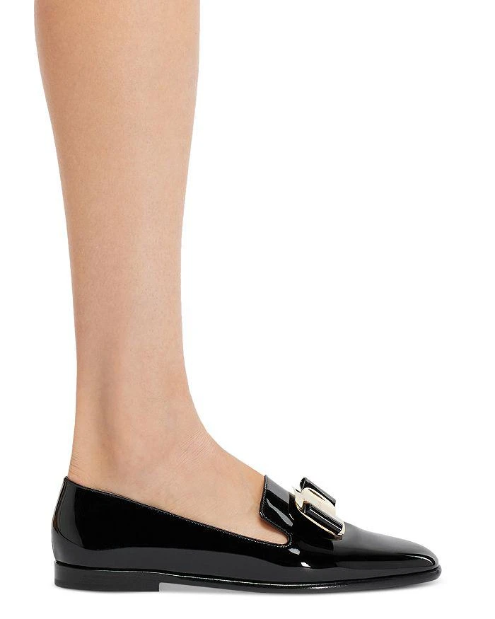 Salvatore Ferragamo Women's Bow Patent Leather Loafers 2