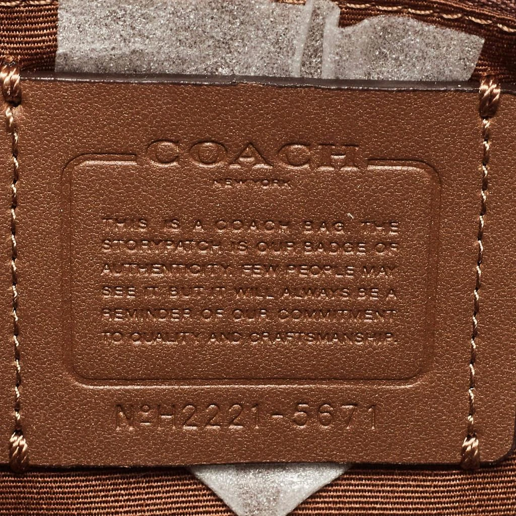 Coach Coach Brown/Beige Signature Coated Canvas and Leather Court Backpack 9