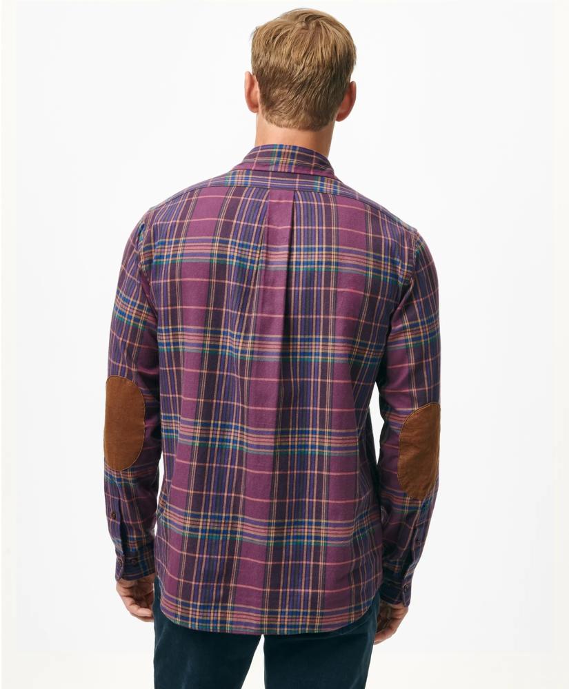 Brooks Brothers Cotton-Cashmere Sport Shirt in Plaid Flannel