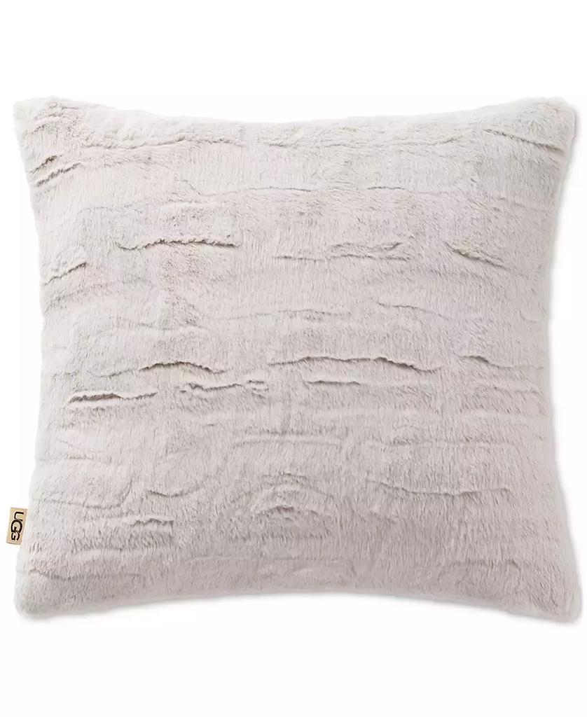 UGG Valor Textured Faux Fur Decorative Pillow, 20" x 20"