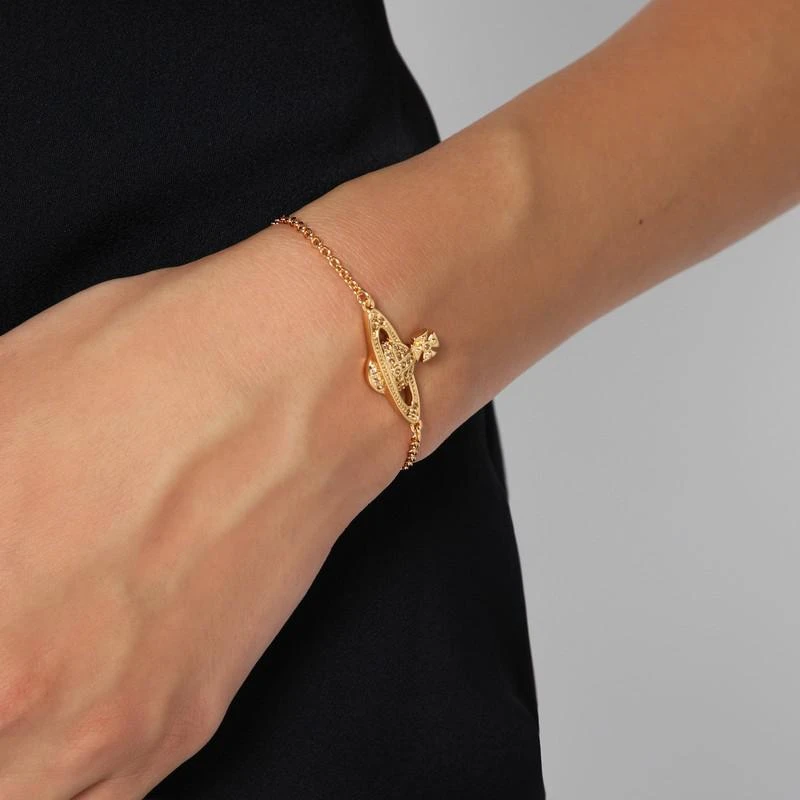 vivienne-westwood gold bracelet Vivienne Westwood Gold New Petite Orb Bracelet Vivienne Westwood main image 4