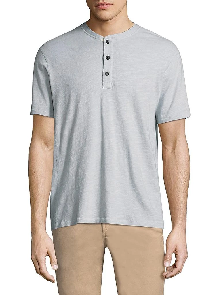 Rag & Bone Textured Slim-fit Short Sleeve Henley T-Shirt 3