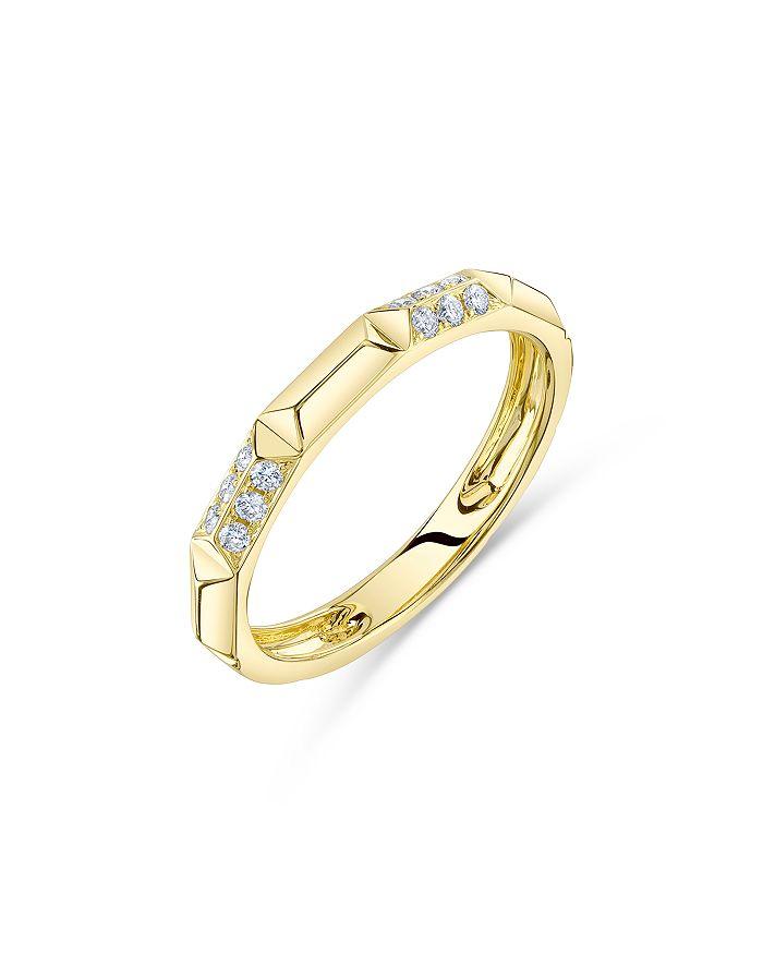 Moon & Meadow 14K Yellow Gold Kate Diamond Geometric Band