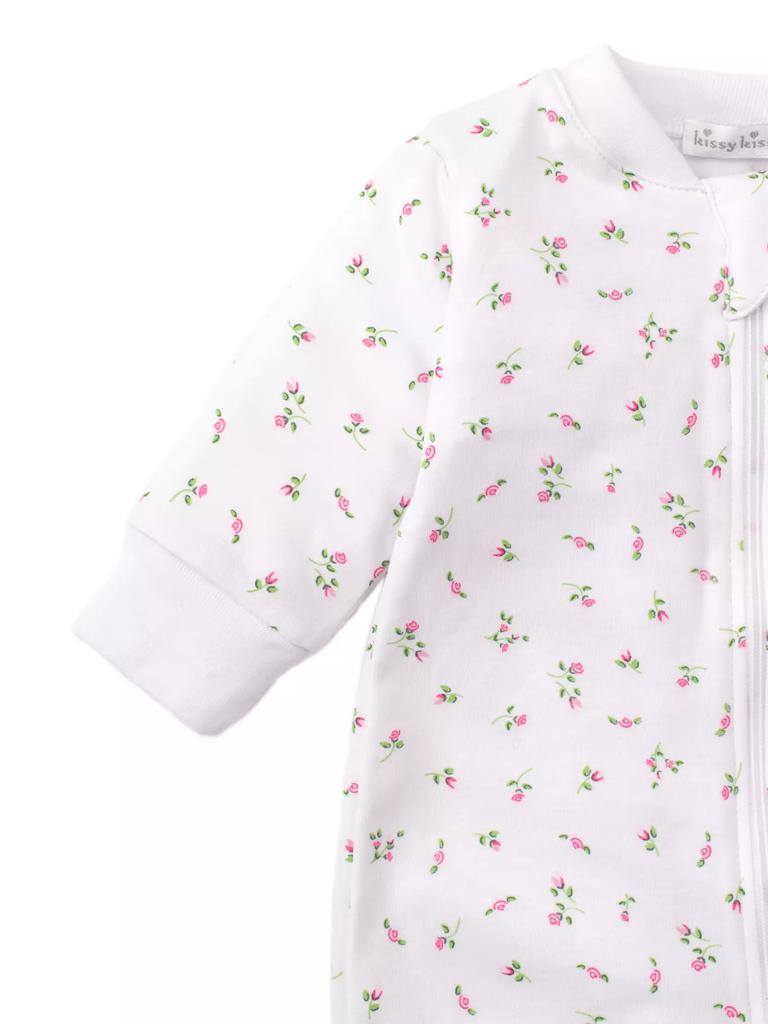 Kissy Kissy Baby Girl's Floral Print Footie