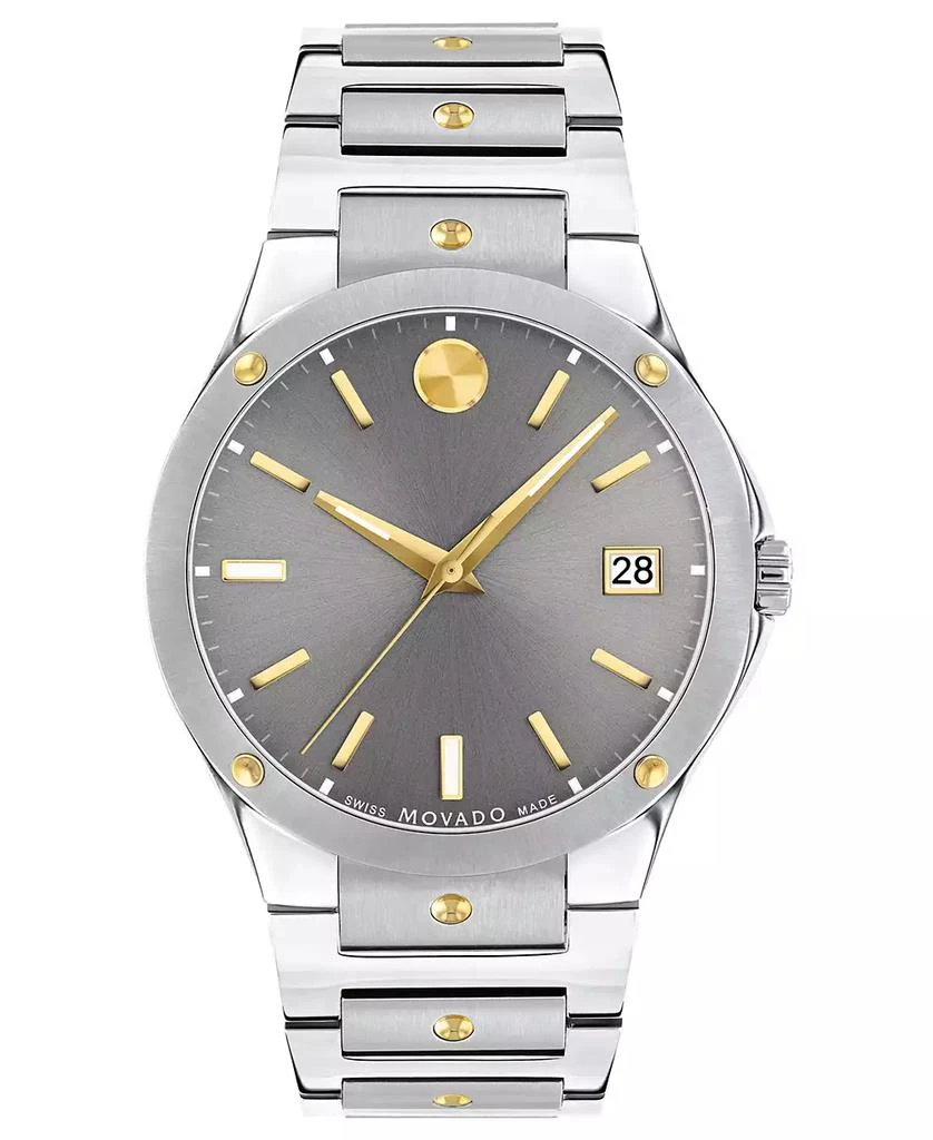 Movado Men's Swiss SE Gold PVD & Stainless Steel Bracelet Watch 41mm 1