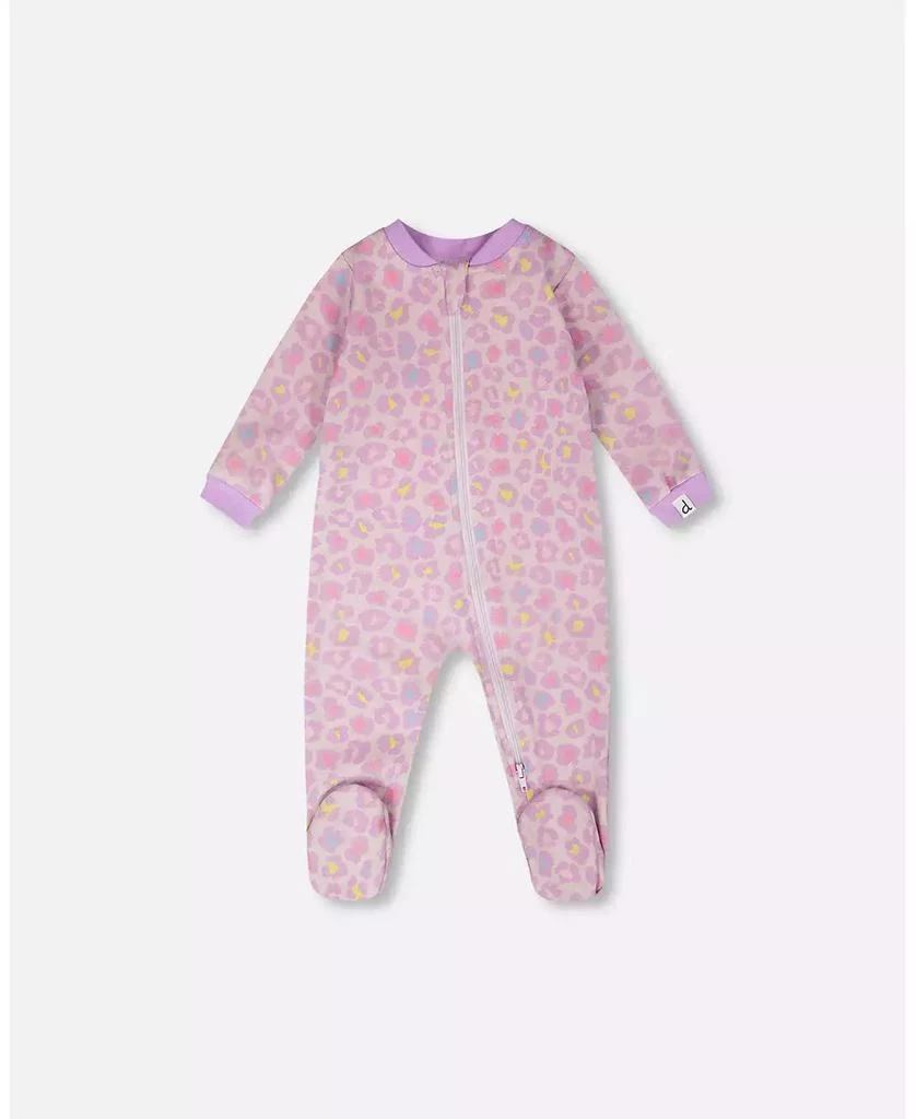 Deux par Deux Baby Girls Cotton One-Piece Pyjama Animal Print
