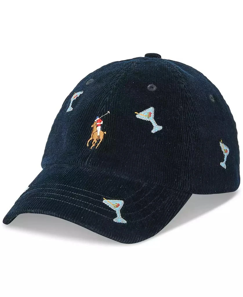 Ralph Lauren Men's Embroidered Corduroy Ball Cap 1
