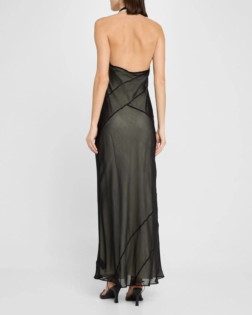 SIR. Strobe Halter Maxi Dress 3