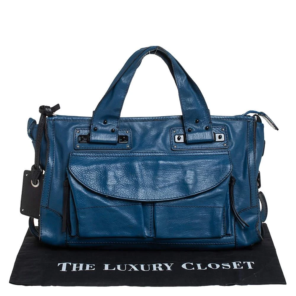 Chloé Chloe Blue Leather Tracy Satchel 10