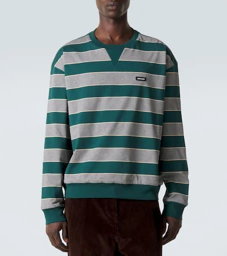 Miu Miu Striped cotton jersey sweatshirt 3