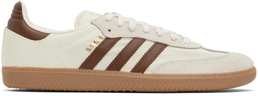 Adidas Brown & Beige Samba OG Sneakers 1