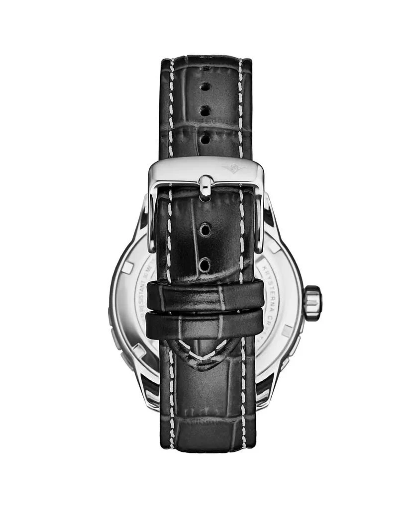 Stuhrling Global Voyager 1014 GMT 42mm World Timer Watch 3