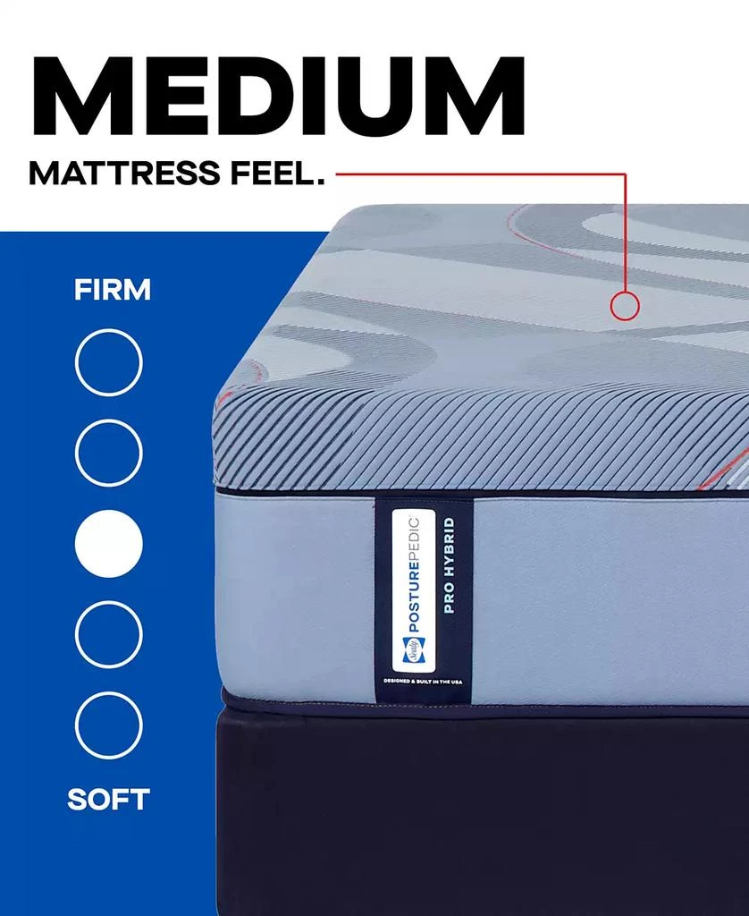 Sealy Posturepedic Hybrid Lynden 13" Medium Tight Top Mattress Set - 3