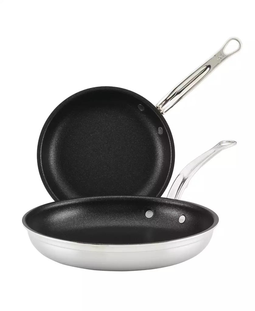 Hestan ProBond Clad TITUM® Stainless Steel Nonstick, Set of Two-  8.5" Open Skillet 11" Open Skillet