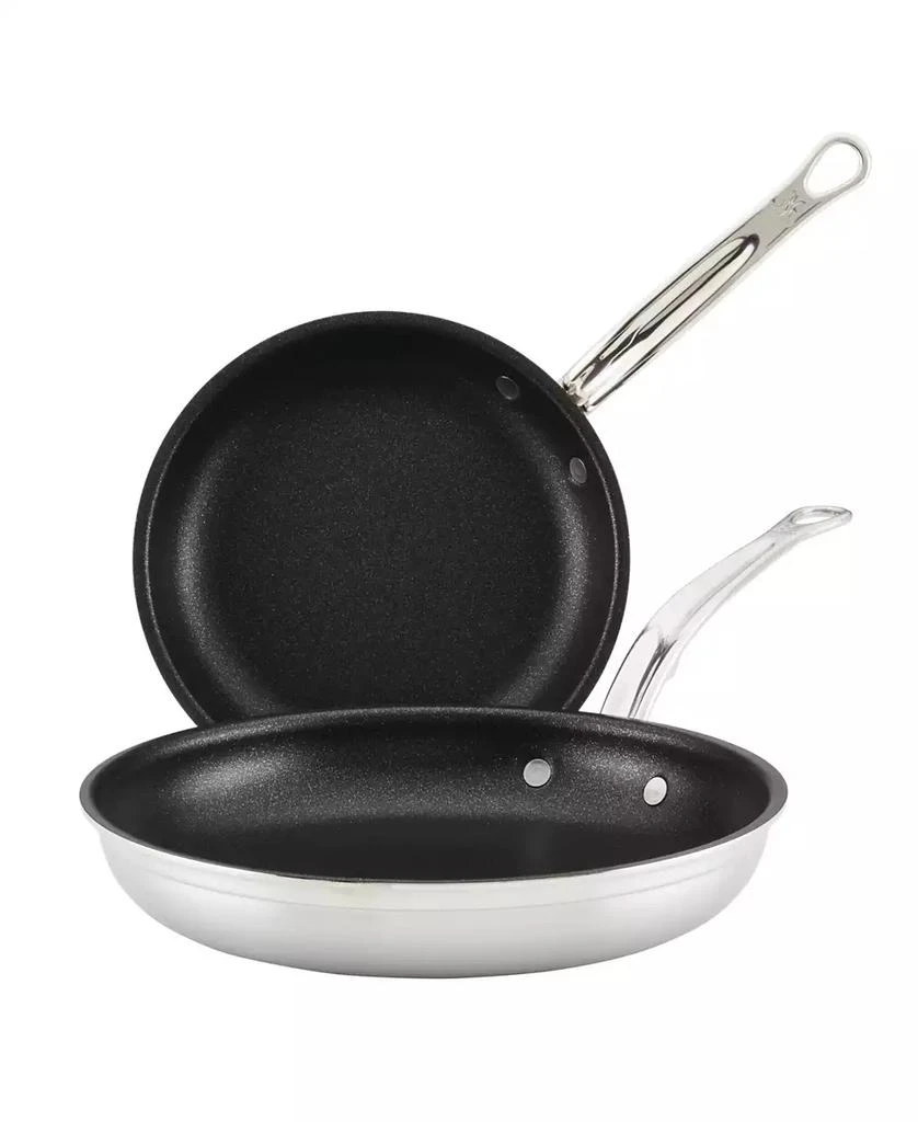 Hestan ProBond Clad TITUM® Stainless Steel Nonstick, Set of Two-  8.5" Open Skillet 11" Open Skillet 1