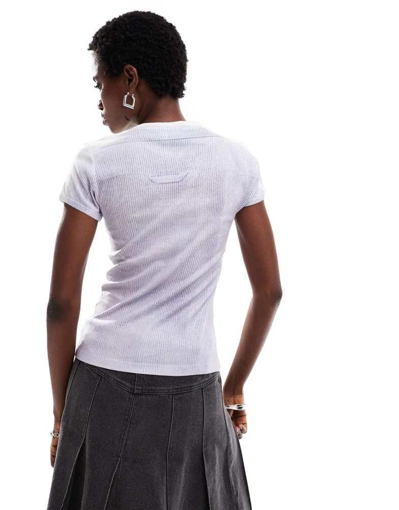 Basic Pleasure Mode Basic Pleasure Mode business casual print baby t-shirt in multi 4