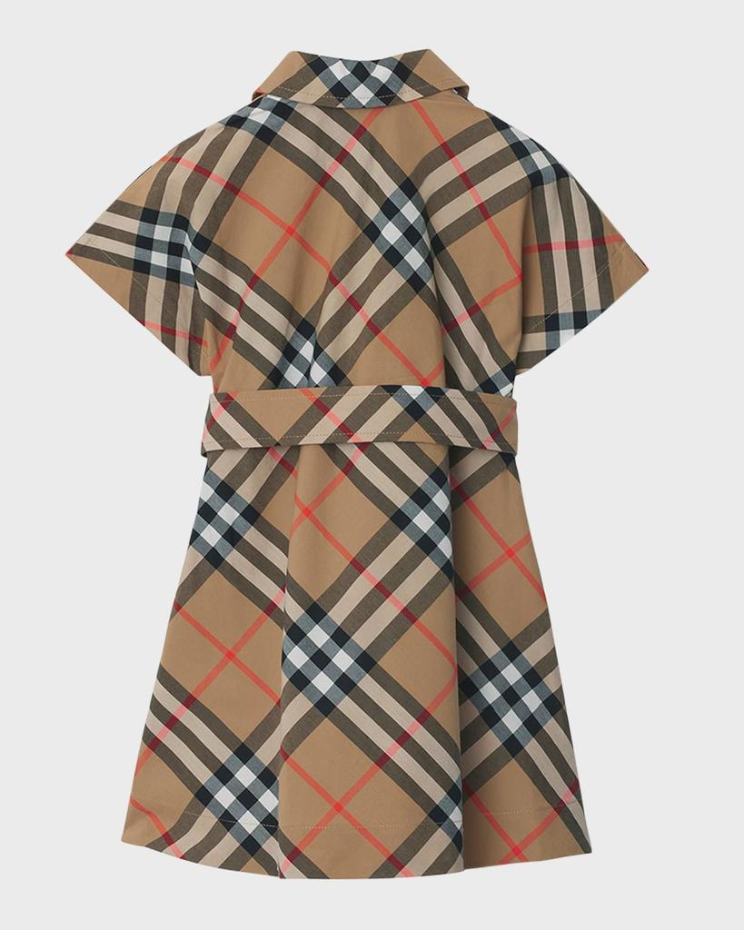 Burberry Girl's Giuletta Check-Print Shirt Dress, Size 6M-2