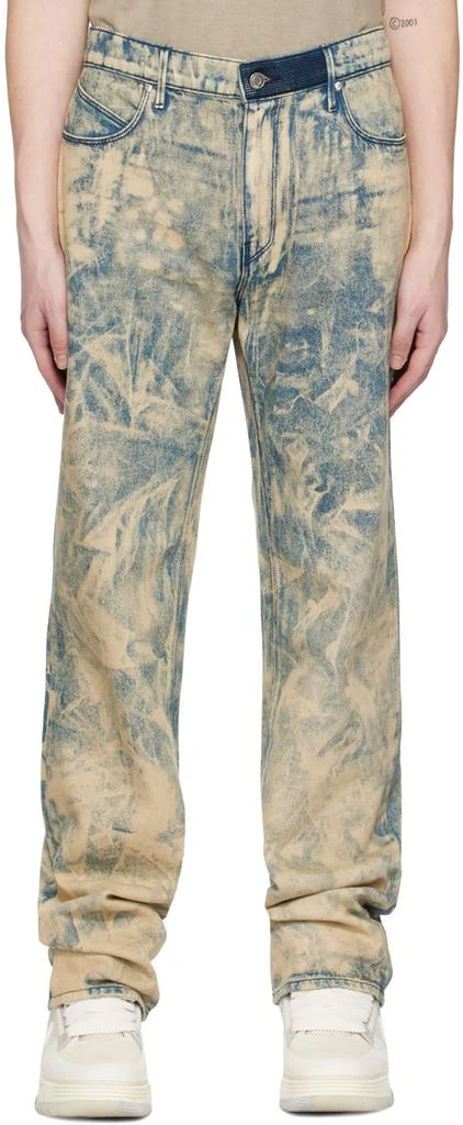 RTA Blue & Beige Jonas Jeans 1