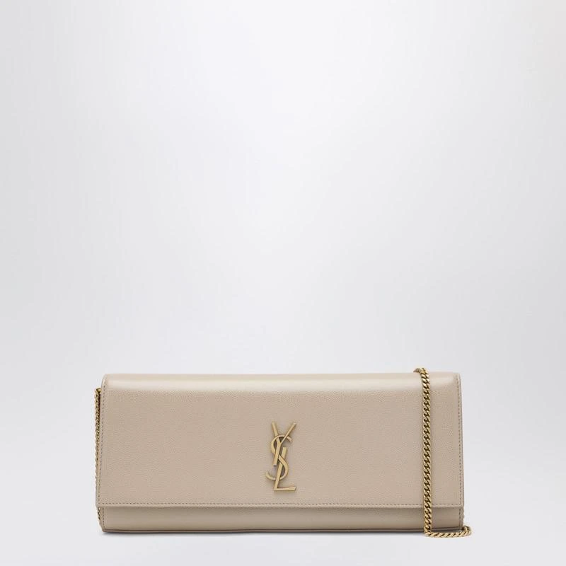 Yves Saint Laurent Kate clutch in beige grain de poudre leather
