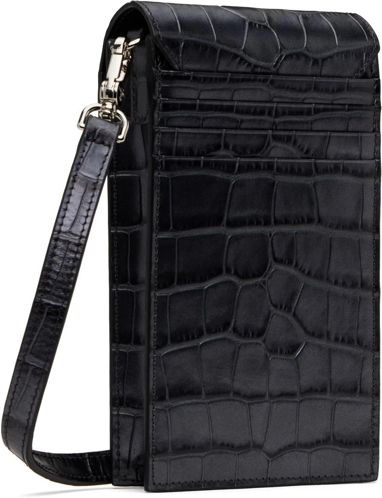 Vivienne Westwood Gray Crocodile Phone Pouch 3